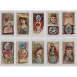 Cigarette cards, USA, Kinney, Famous Gems of the World (set, 25 cards) (one with back damage, a