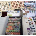 Stamps, a large quantity of old albums, stock books, & album pages containing all-World collection
