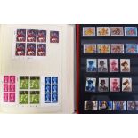 Stamps, GB QE2 collection 1974-1990 of mainly unmounted mint stamps in stock book sold with an album