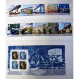 Stamps, GB QE2 unmounted mint collection in stock book, stamps and mini-sheets from 2015 to 2017,