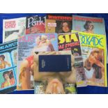 Glamour Magazines, 9 magazines from the 1970s onwards Inc. Whitehouse x2, Man's Pleasure, Rustler,