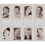 Trade cards, Facchino's, Cinema Stars (set, 100 cards) (vg)