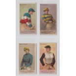 Cigarette cards, USA, Allen & Ginter, Racing Colors of the World (white border), four cards, Mon C.