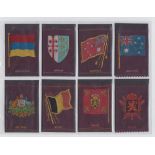 Tobacco silks, Turmac, National Flags, Standard Flags & Arms (purple background) (set, 83 silks)