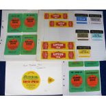 Advertising labels, Amos Hinton & Sons printers colour progression book dated 1976 for Hinton's