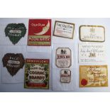 Advertising labels, selection of 10 printers sample spirit labels, Stowell's Cognac & Brandy (two