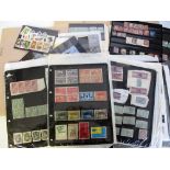 Stamps, GB & World collection in 5 folders, mint and used with many Cinderella's & Revenue stamps