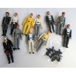 Toys, Star Trek - 9 Meco plastic figures, sold with 13 small plastic weapons & 2 other figures (