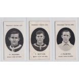 Cigarette cards, Taddy, Prominent Footballers, (London Mixture backs), West Ham United, 3 cards,