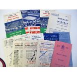 Football programmes, Non-League selection, 17 items, mostly 1950's mainly involving Bromley inc.