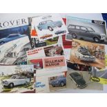 Transport, Motoring, a good collection of promotional car brochures from the 1960's various