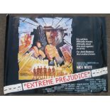 Cinema Posters, 8 UK Posters 1980’s-90’s, Quads for Extreme Prejudice, Fourth Protocol, Seventh