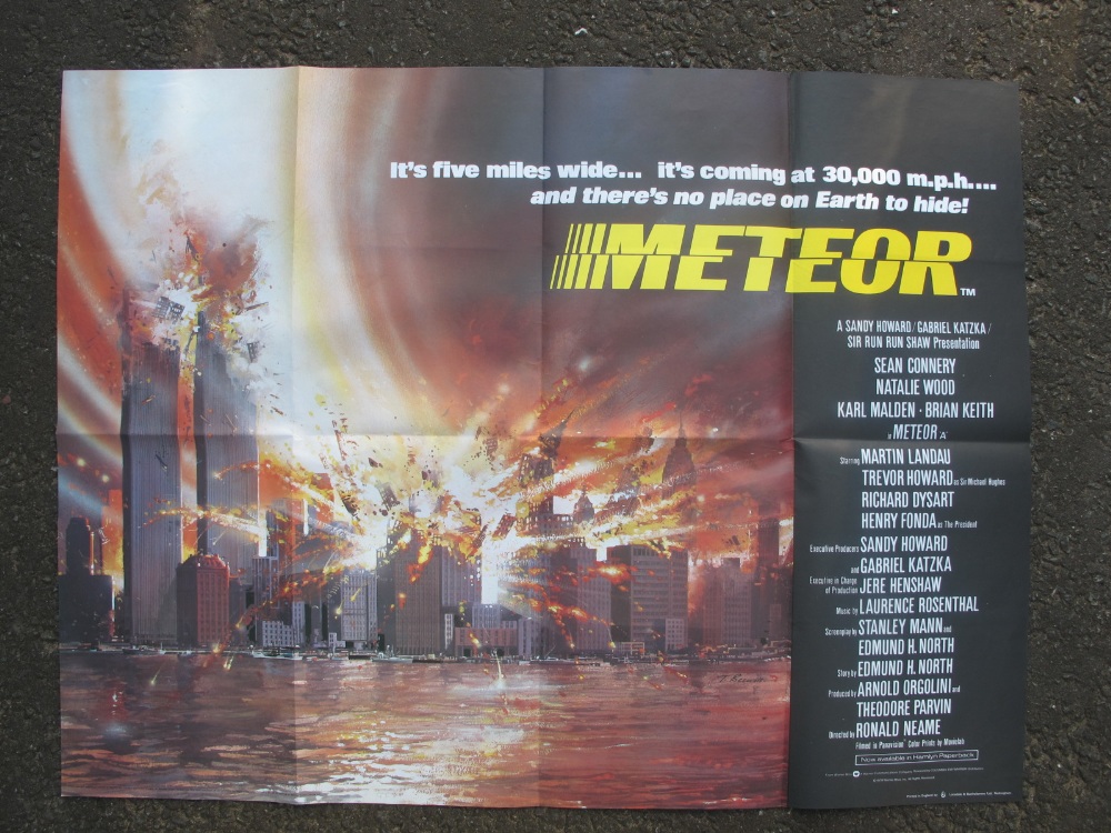 Cinema Posters, 6 British Quad posters including Meteor (with Beauvais art), Superman 3, Dances With