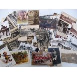 Postcards, Military, a selection of mainly World War 1 related cards inc soldiers, sentimental,