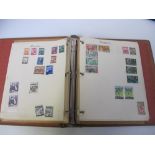 Stamps, vintage album containing schoolboy Worldwide collection (no GB), a few stamps of most