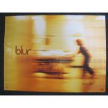 Music Posters, Britpop / Blur interest, double-sided poster for their 5th LP simply entitled 'Blur',