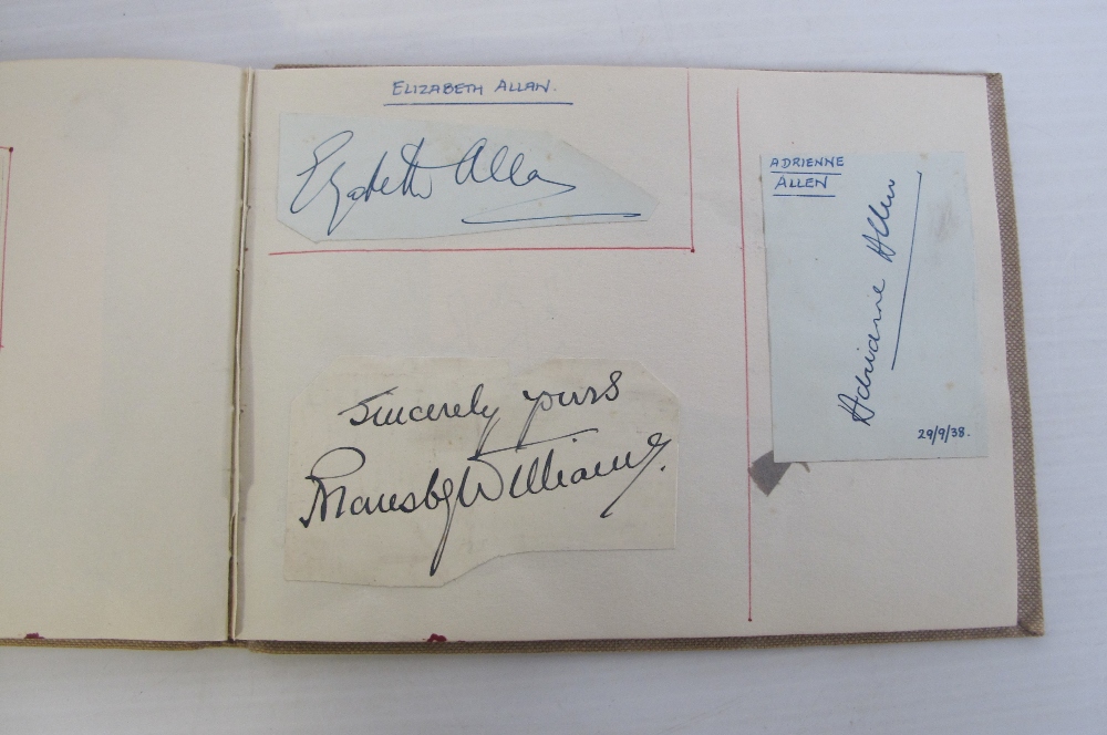 Entertainment, Autographs, a vintage album containing approx 50 signatures of Actors, Actress, - Image 8 of 8