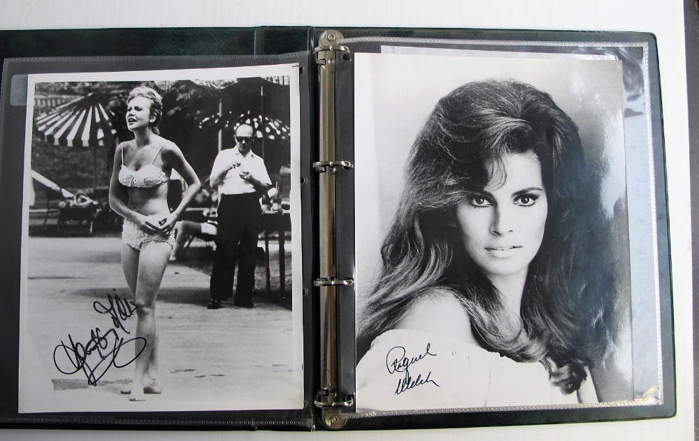 Cinema & Film Autographs, 16 black & white stills mainly 8"x10", inc. Raquel Welch, Hayley Mills &