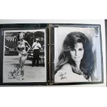 Cinema & Film Autographs, 16 black & white stills mainly 8"x10", inc. Raquel Welch, Hayley Mills &