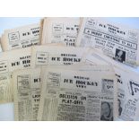 Ice Hockey, a collection of approx 200 newspapers from the 1950's/60's, British Ice Hockey News &