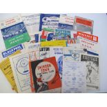 Football programmes, a collection of 60+ programmes, mostly 1950/60's inc. Tottenham v West Ham