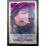 Theatre Poster, a rare 1981 National Film Theatre poster for a Joseph Von Sternberg season, the