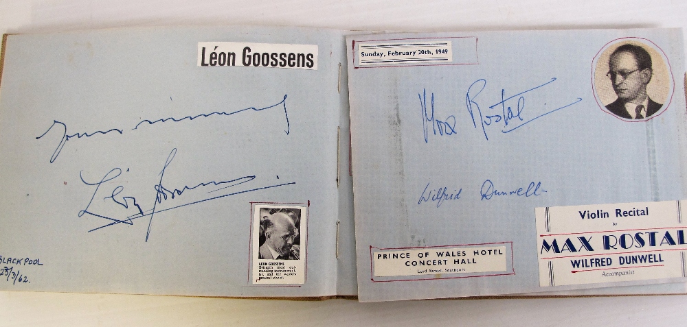 Entertainment, Autographs, a vintage album containing approx 50 signatures of Actors, Actress, - Image 6 of 8