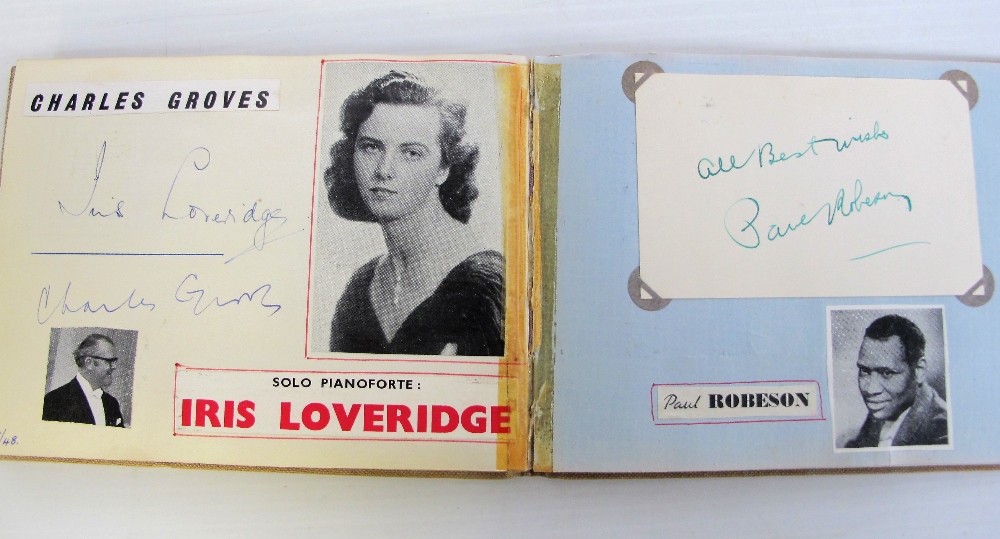 Entertainment, Autographs, a vintage album containing approx 50 signatures of Actors, Actress, - Image 7 of 8