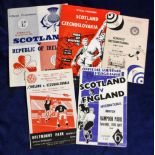 Football programmes, a selection of international items inc. Scotland v England 1948, Scotland v