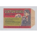 Trade card packet, Fleetway Publications, Sexton Blake, paper packet (gd) (1)