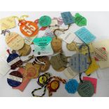 Horseracing badges, selection of mostly card badges, 1920's onwards inc. Epsom Derby Day 1934,