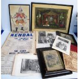 Theatre & Music Hall, a mixed box of ephemera from the early 1900s onwards, inc. large scrapbook