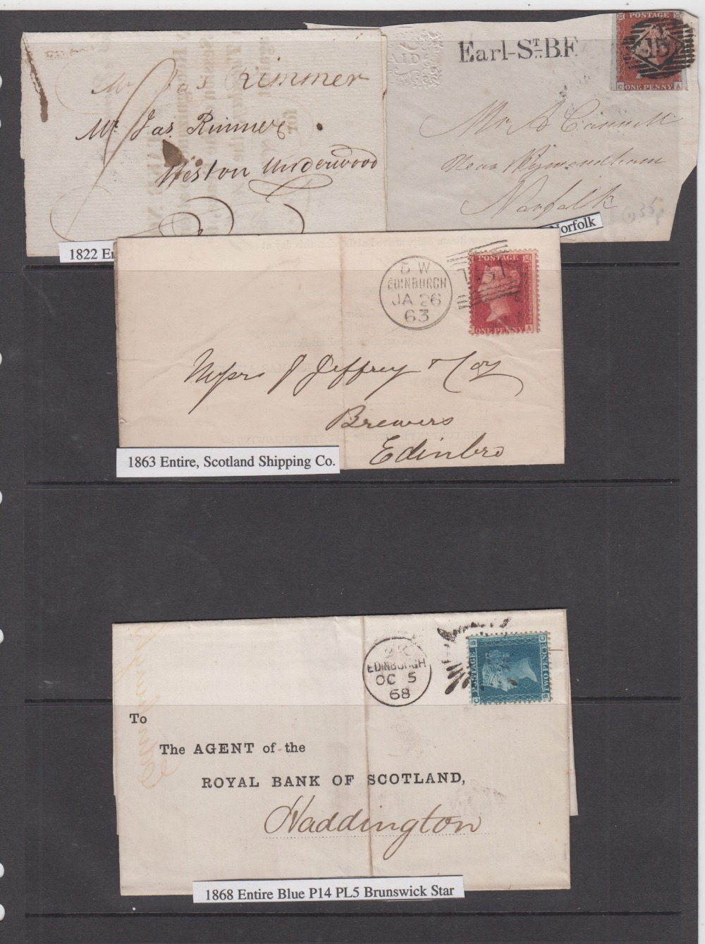 Stamps & postally history, GB Victoria, Hagner page of 1841 2d Blues, 20 stamps with mixed - Image 2 of 6