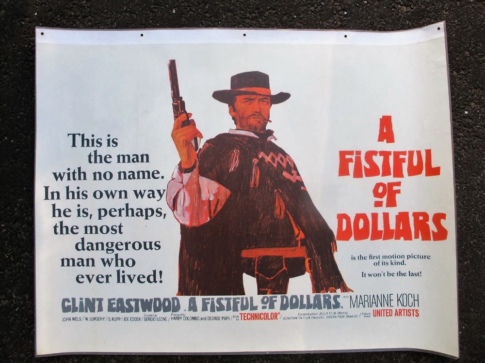 Cinema Posters, 2 original UK Quad posters soft laminated in the 1970’s for use in a Wild West show: