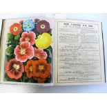 Ephemera, a bound volume of Carter's Seed Catalogues, 1882/83 complete with colour plates as