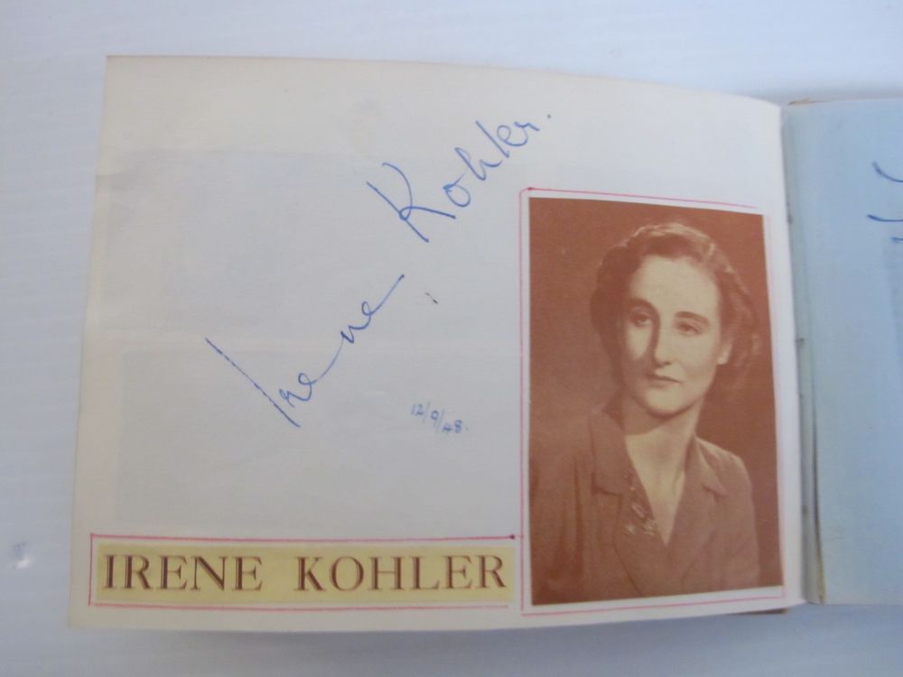 Entertainment, Autographs, a vintage album containing approx 50 signatures of Actors, Actress, - Image 3 of 8