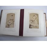 Photographs, small album containing approx 50 carte-de-visite cards, all family portraits, men,