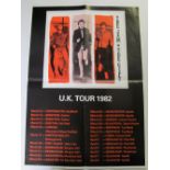 Music Poster, The Jam, The Gift UK tour poster 1982 detailing the 24 venue dates, approx 17" x 24"