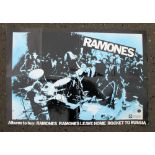 Music Poster, Punk Rock, an original Ramones LP promo poster for the Sire Records albums 'Leave