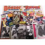 Comics, Magazines, selection, The Beezer - 27 issues between 1971 & 1973, The Topper - 7 issue