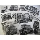 Photographs, London Transport, a collection of approx 100 photos, mostly b/w, 8" x 6", all showing