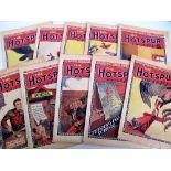 Comics, The Hotspur, a consequtive run of 10 comics from issue no 1 September, 2nd 1933, to issue No