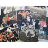 Boxing photographs, a collection of approx 50 photos & prints, many later reprints noted inc.