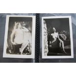 Photographs, postcards, Glamour, a small album containing approx 30 photographs & postcards, the