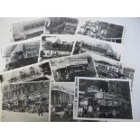 Photographs, London Transport, a collection of approx 40 b/w photos, all showing early open top