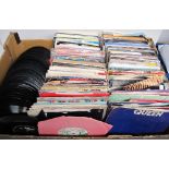 Vinyl Records, approx 350, 7" singles, from the 1960s onwards, various artists & conditions (qty)