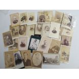 Photographs, a collection of 39 carte-des-visite, all from India, inc. portraits, military