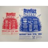 Music Memorabilia, Reading Festival, mini poster & flyer for August 26th, 27th & 28th, 1988