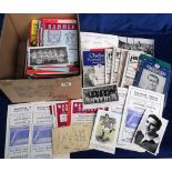 Football & other sports, mixed selection of items inc. football programmes 1950's onwards inc.