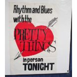 Music Poster, Pretty Things, poster advertising 'Rhythm & Blues with the Pretty Things in person